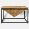 Tempest Industrial Mango Wood Diamond Coffee Table 80x80cm