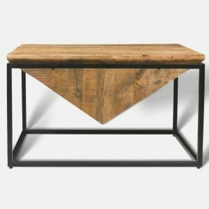 Tempest Industrial Mango Wood Diamond Coffee Table 80x80cm