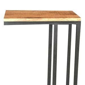 Tempest Industrial Mango Wood Side Table 25x40x60cm