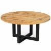 Tempest Industrial Round U Leg Dining Table 150X150Cm