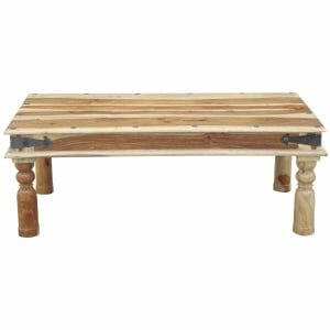 Jali Light Sheesham Large Coffee Table 110cm - Packman's Furniture