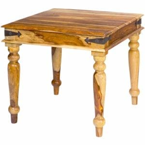 Jali Light Sheesham Square Dining Table 80x80cm - Packman's Furniture