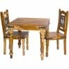 Jali Light Sheesham Square Dining Table With Chairs - Packman'S Furniture
