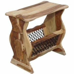 Light Jali Sheesham Magazine Rack - Packman's Furniture
