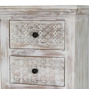 White Wood Bedside Table Man-902-bedroom Furniture