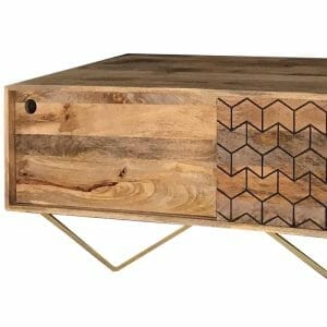 Sa-8158-jaipur Nive Mango Coffee Table Solid Wood - Packmans Furniture