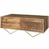 Niveli Abstract Light Mango Wood Coffee Table 118cm-sa-8158 - Packmans Furniture