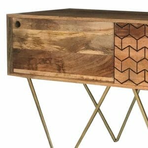 Sa-8157-jaipur Nive Mango Console Table Solid Wood - Packmans Furniture