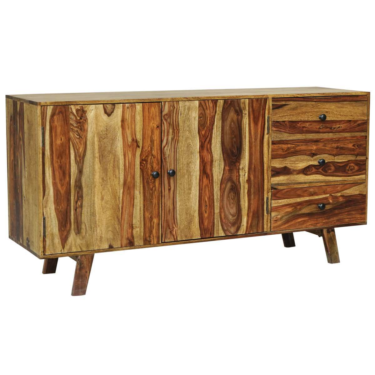 Oaker Retro Sheesham Wood Sideboard 135Cm-Sa-8152 - Packmans Furniture