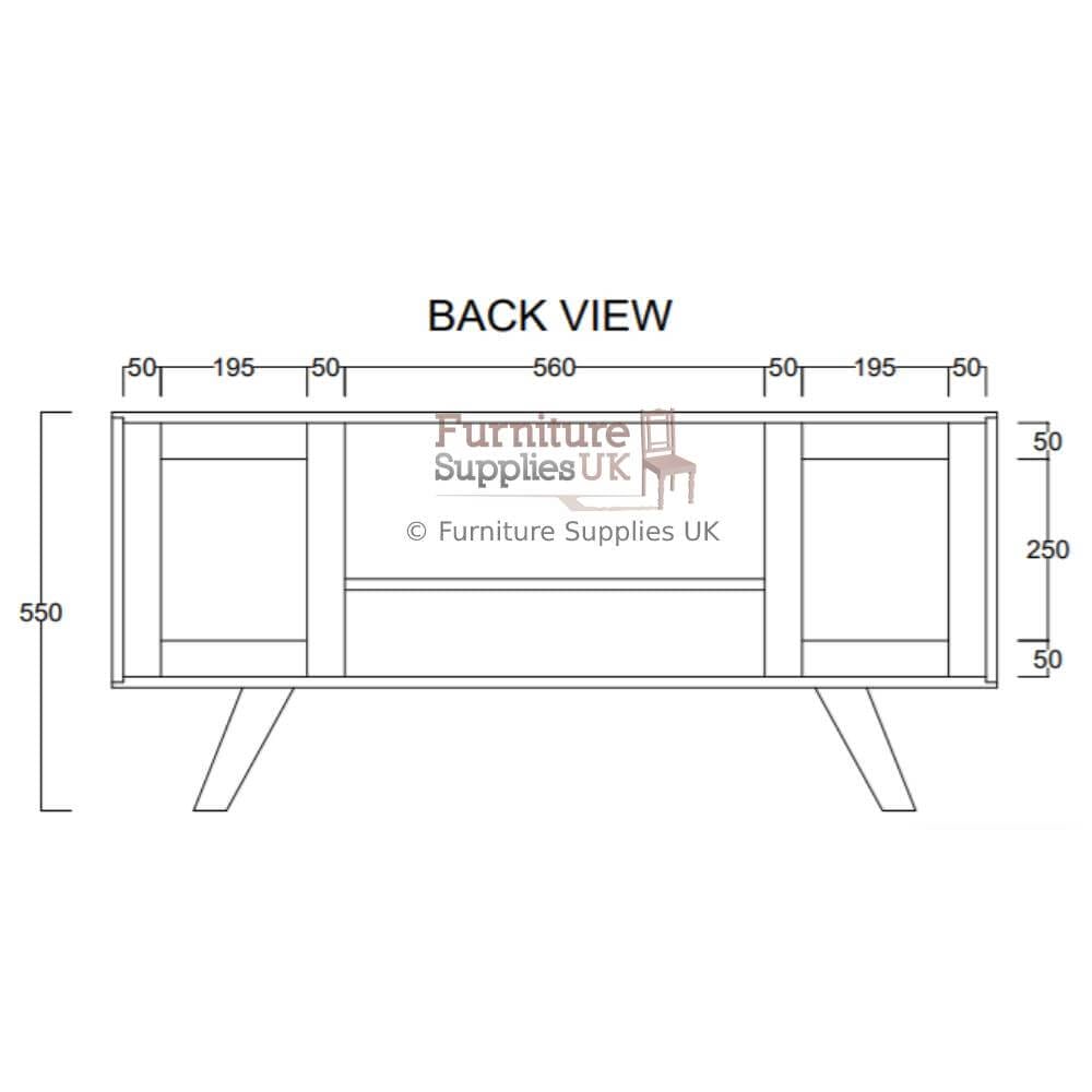Oaker Retro Sheesham Wood Plasma Tv Unit 118Cm - Image 7