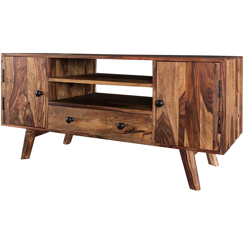 Oaker Retro Sheesham Wood Plasma Tv Unit 118Cm - Image 8