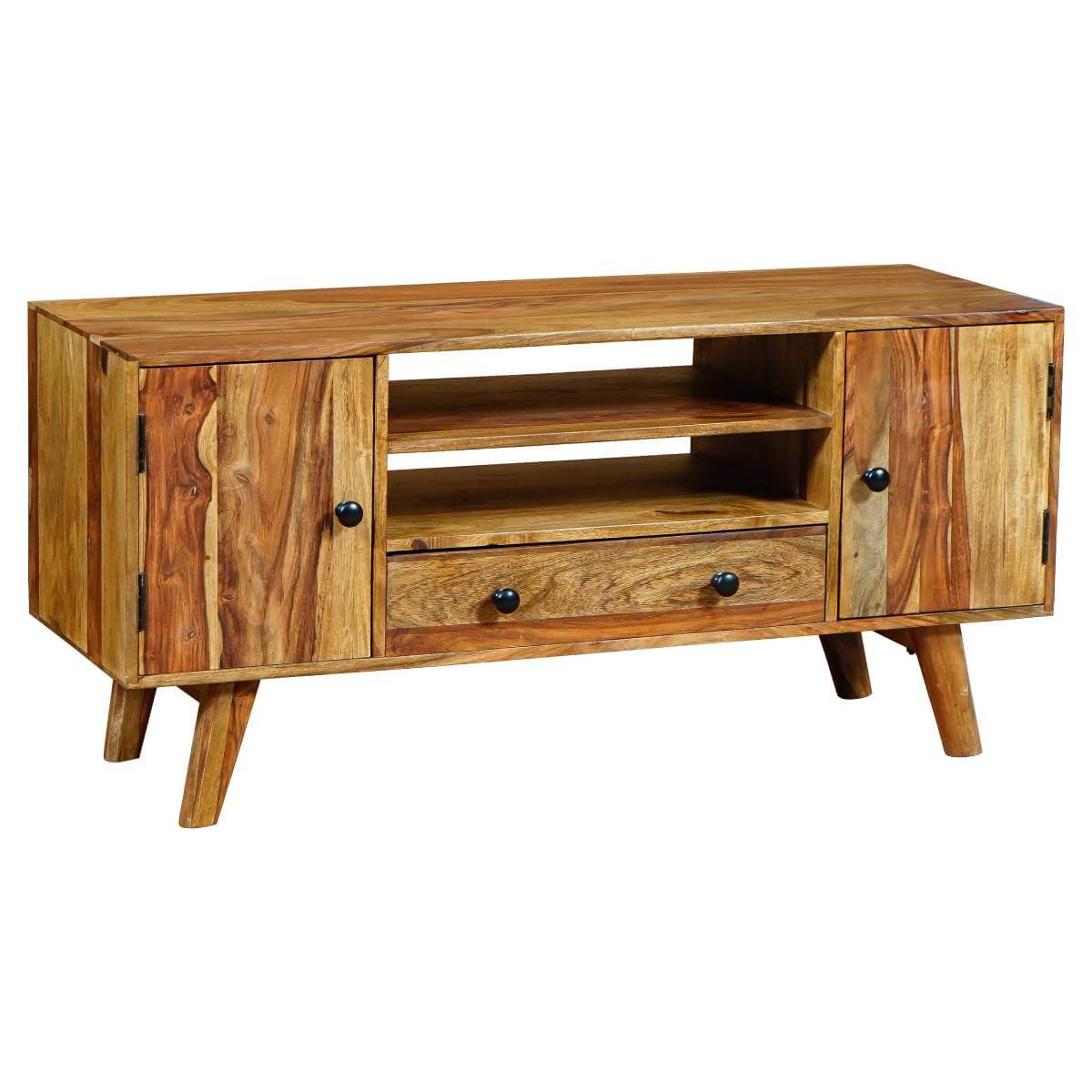Oaker Retro Sheesham Wood Plasma Tv Unit 118Cm-Sa-8150 - Packmans Furniture
