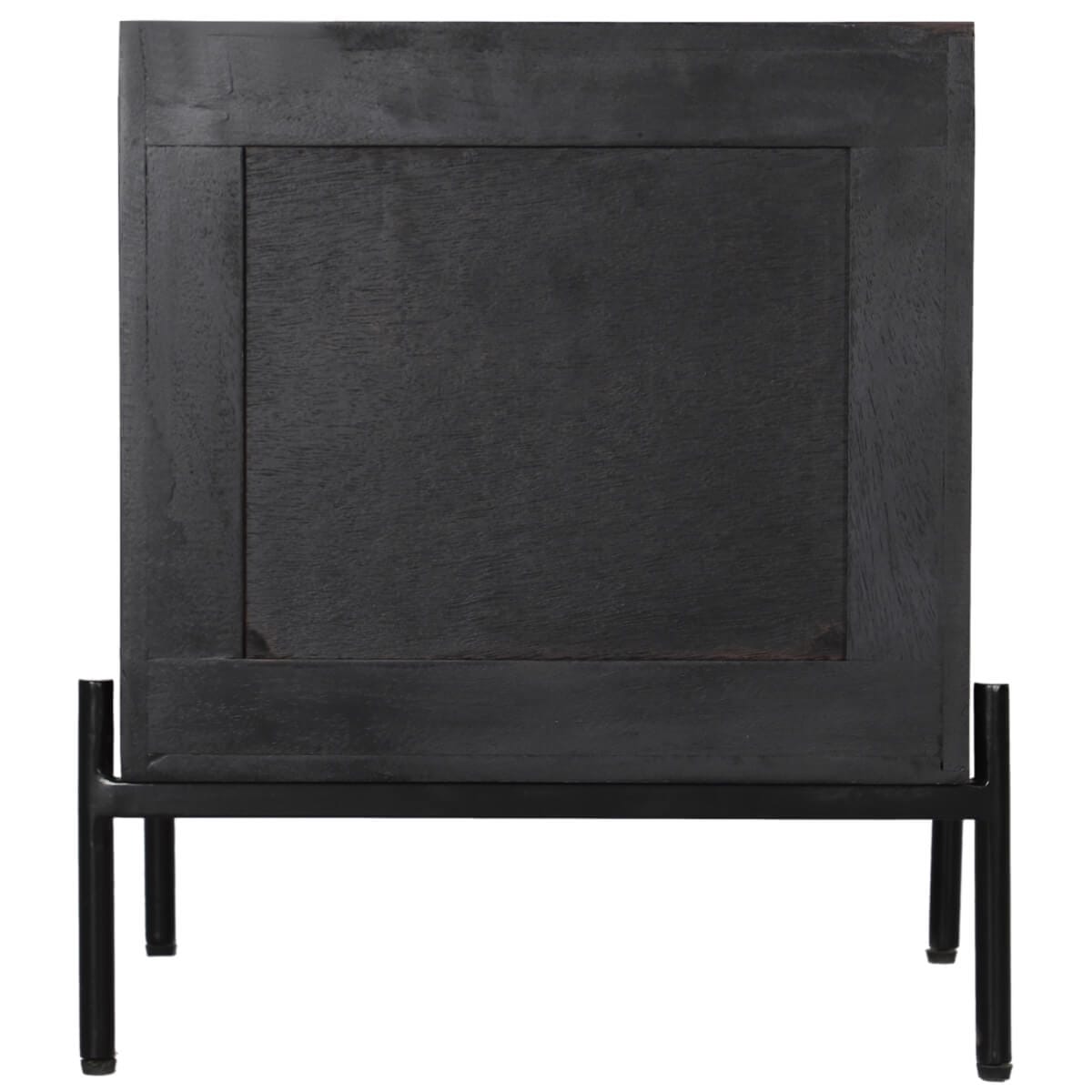 Rahten Dark Mango Bedside Table 2 Drawer 45X45X55Cm - Image 6