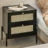 Rahten Dark Mango Bedside Table 2 Drawer 45X45X55Cm