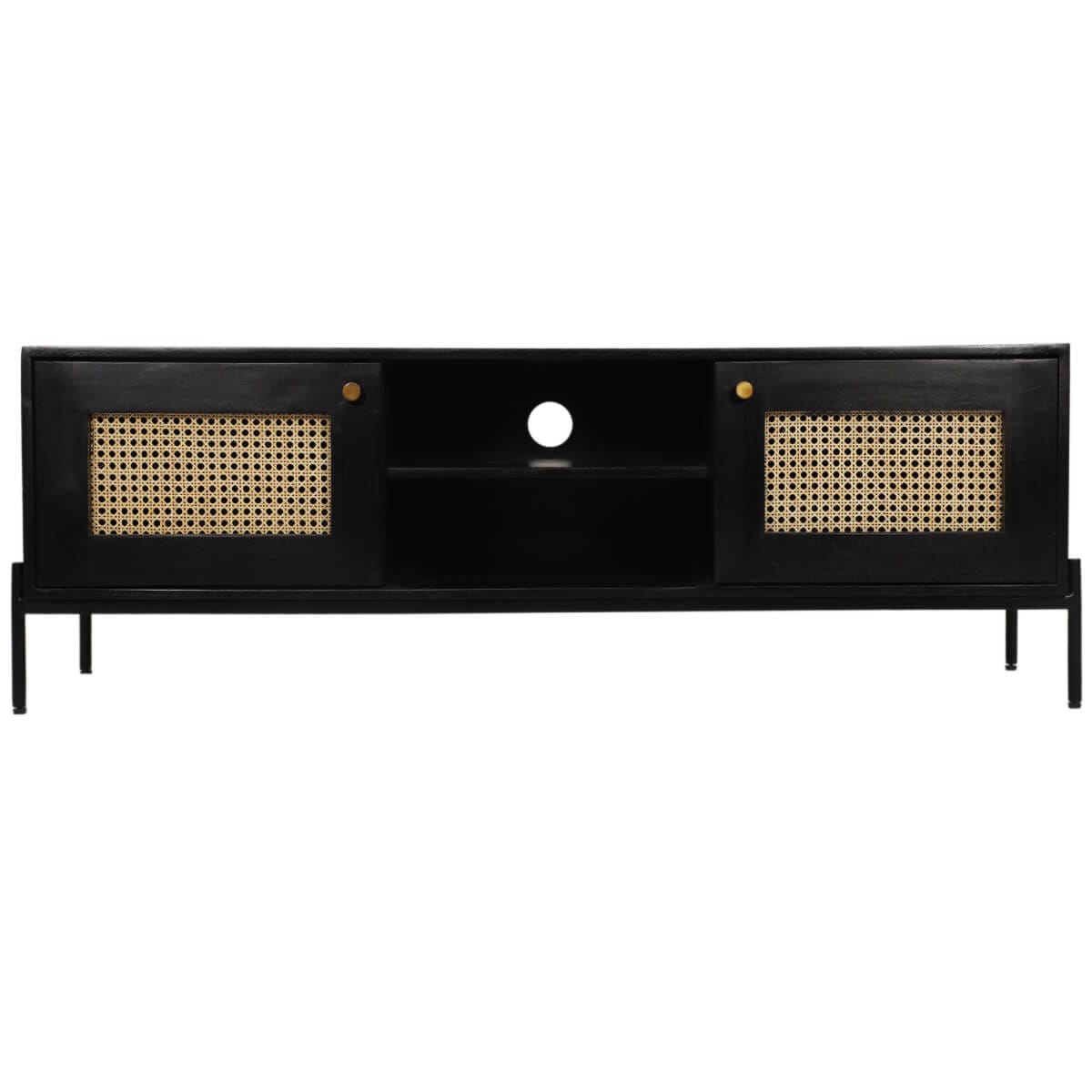 Rahten Dark Mango Wood Tv Unit 145Cm - Image 4