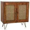 Rahten Mango Wood 2 Door Small Sideboard 90cm