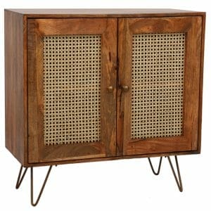 Rahten Mango Wood 2 Door Small Sideboard 90cm