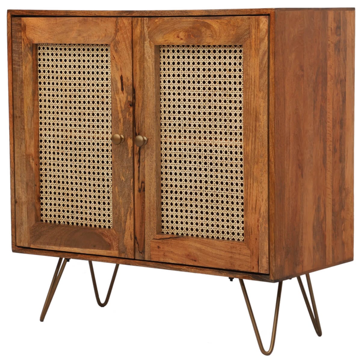Rahten Mango Wood 2 Door Small Sideboard 90Cm - Image 5