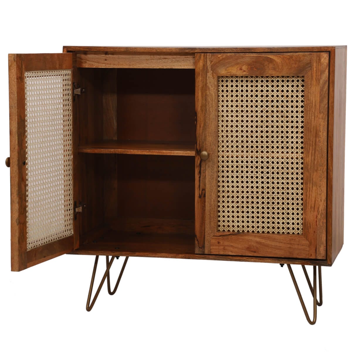 Rahten Mango Wood 2 Door Small Sideboard 90Cm - Image 2