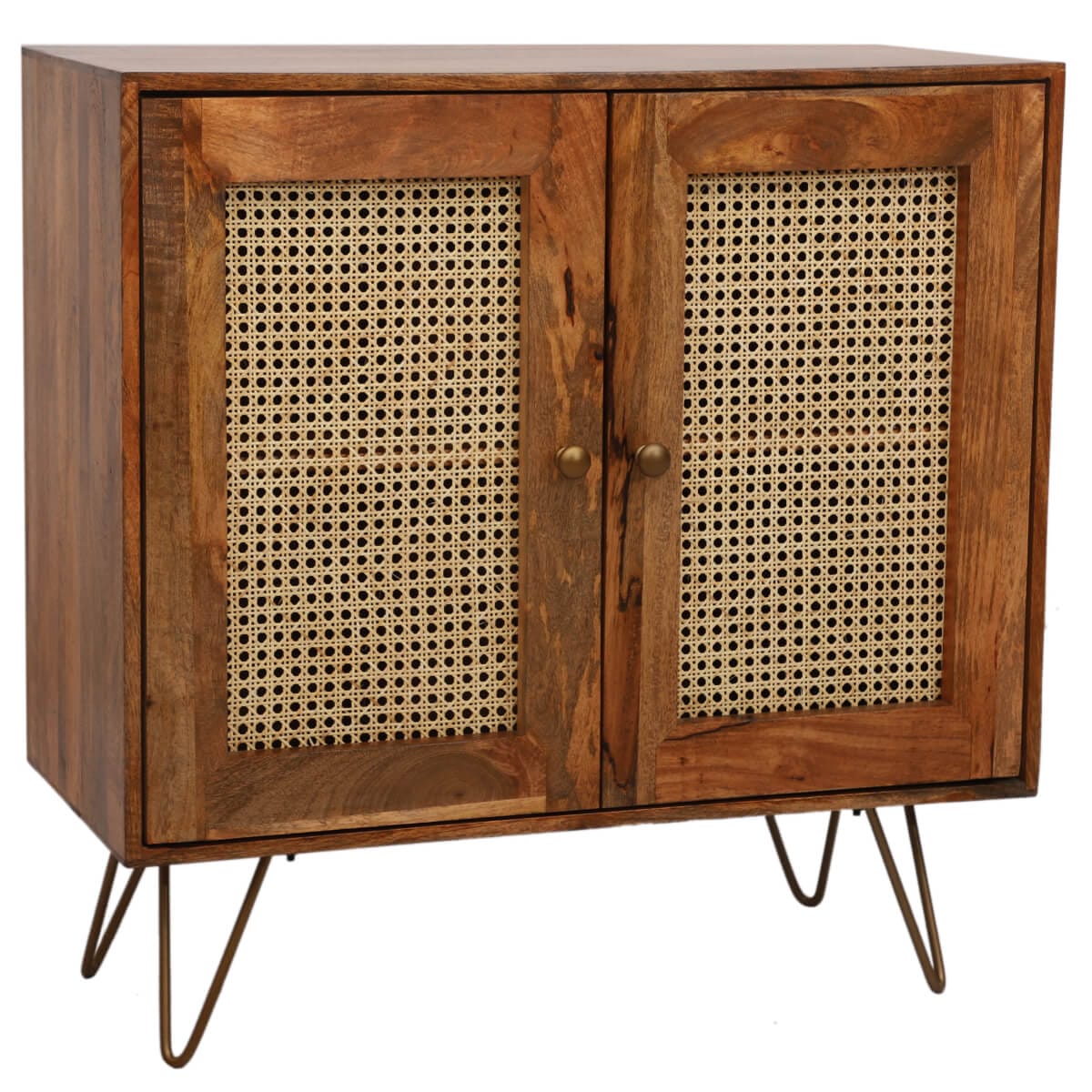 Rahten Mango Wood 2 Door Small Sideboard 90Cm