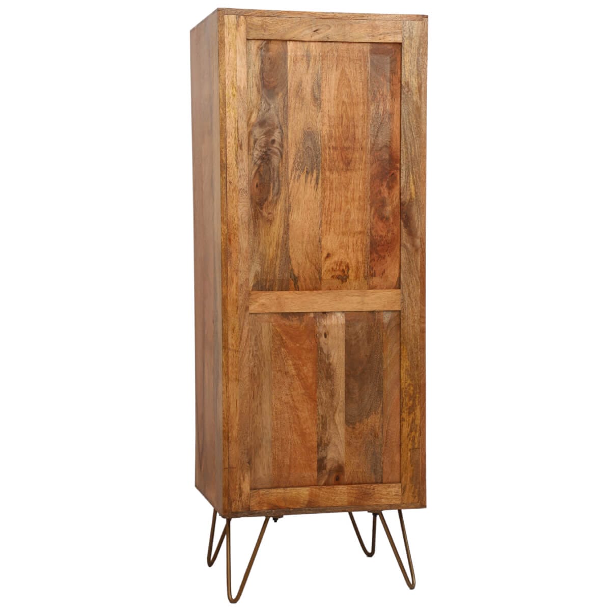 Rahten Mango Wood Cabinet With Drawer 40X50X137Cm - Image 3