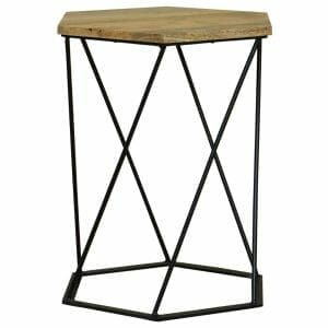 Ravit Industrial Hexagonal Lamp Table 41x36x50cm