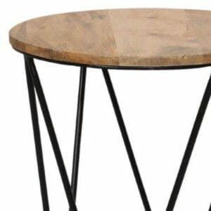 Ravit Industrial Iron Frame Small Lamp Table Detail Rav-1251