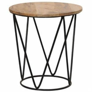 Ravit Industrial Ziggy Frame Small Lamp Table - Packman's Furniture