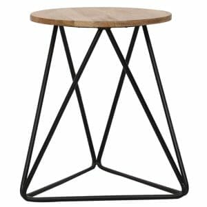 Ravit Industrial Iron Mango Seat Bar Stool Rav-1255 - Packman's Furniture