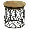 Ravit Industrial Iron Round Nested Table Set 46x46cm