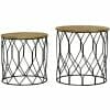 Ravit Industrial Iron Round Nested Table Set Rav-1214