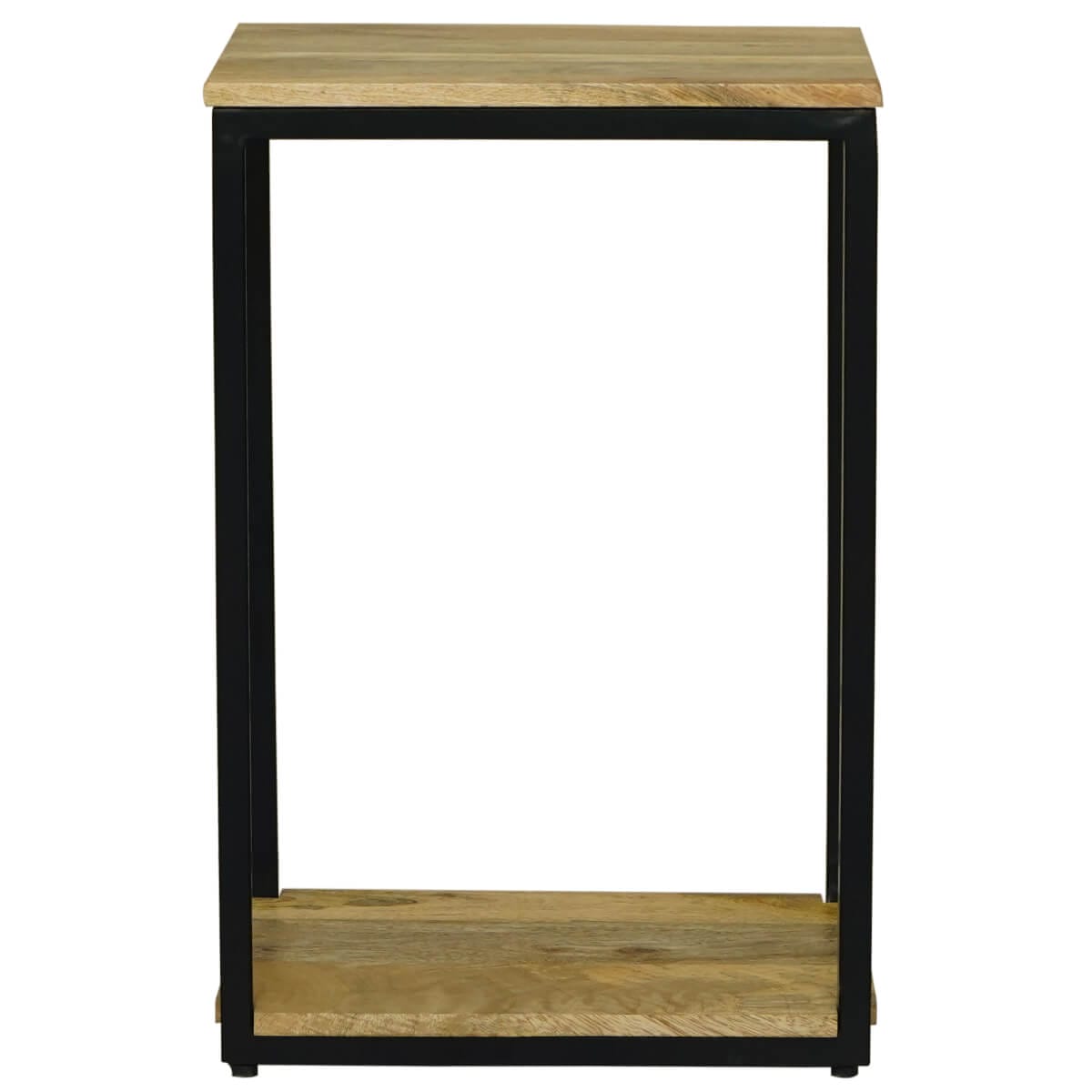 Ravit Industrial Side Table Solid Mango Wood 31X41X61Cm - Image 3