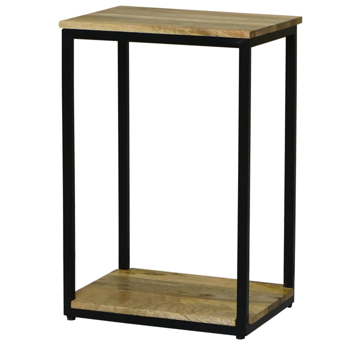 Ravit Industrial Side Table Solid Mango Wood 31X41X61Cm