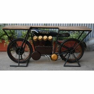 Wow Range Brough Superior Bike Bar Table 46x185x84cm