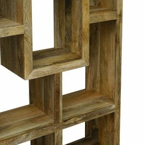 Yoga001bl-yoga 100cm Wide Mango Bookcase Light Mango Colour Solid Wood - Packmans Furniture