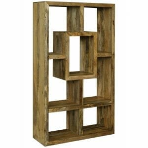 Yoga Light Mango Wood Bookcase 100cm -yoga001bl - Packmans Furniture